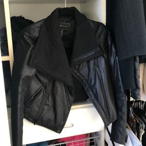 BCBG black moto jacket size XS